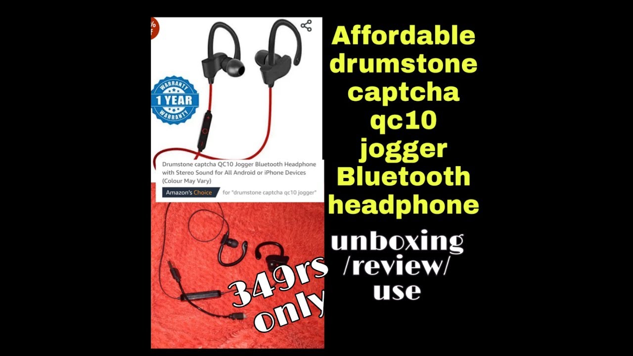 Affordable drumstone captcha qc10 jogger Bluetooth headphone in 349rs/review/use