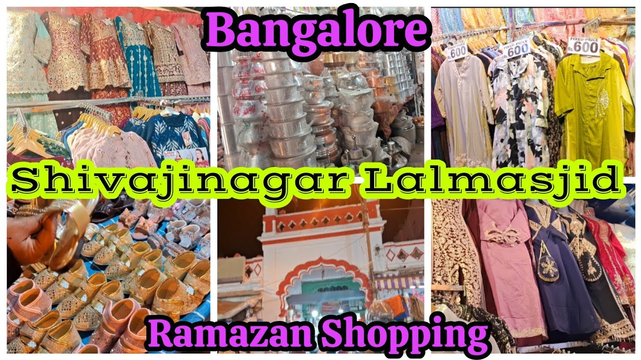 Shivajinagar Lalmasjid Bangalore |street shopping 🛍 | Ramzan shopping | @Seemashabbirvlogs
