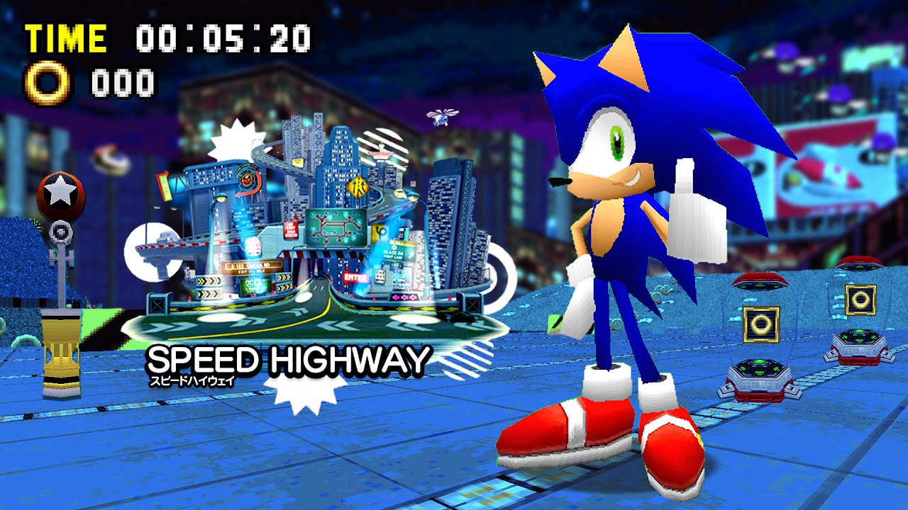 Speed Highway recreated in Sonic Robo Blast 2