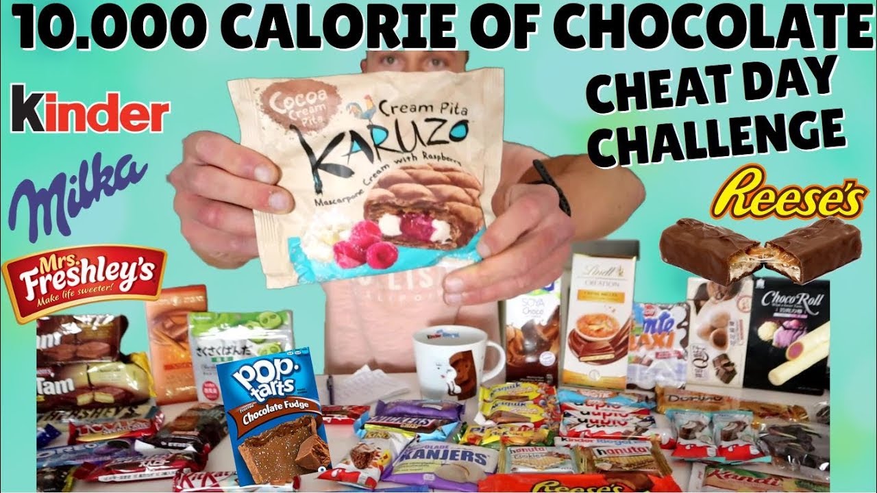 10,000 CALORIES of CHOCOLATE ONLY CHALLENGE | CHOCOLATE LOVERS CHEAT DAY