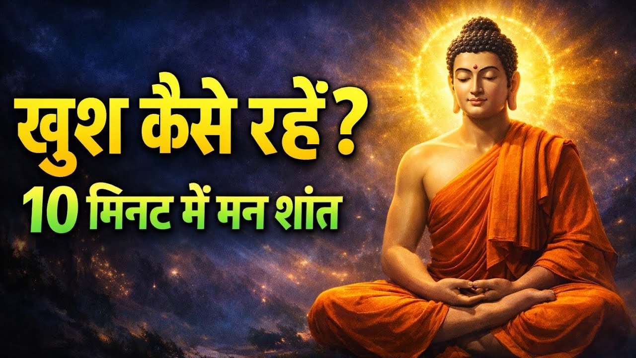 खुश कैसे रहें? | 10 मिनट में मन शांत | बौद्ध प्रवचन | Powerful Motivation#motivation #facts 