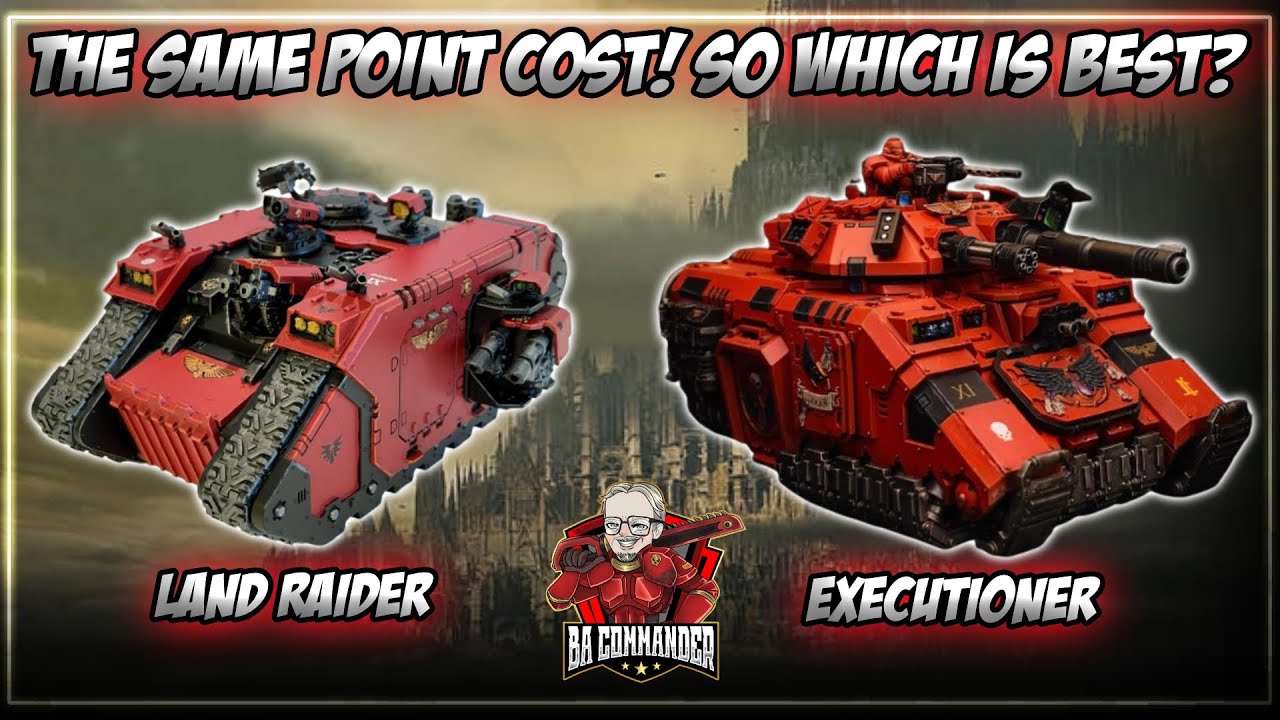 Land Raider против Repulsor Executioner (базовый баланс 2025 г.)