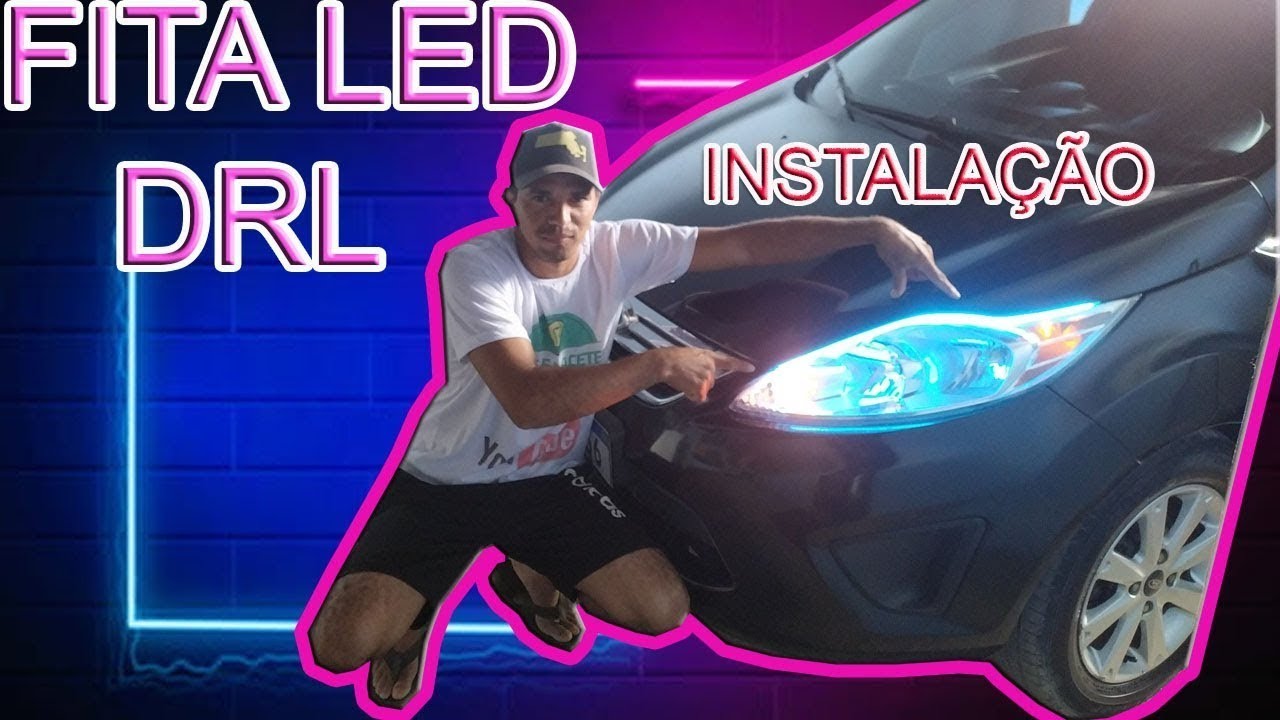 Como fazer instalação fita LED DRL com pisca sequencial no seu veiculo