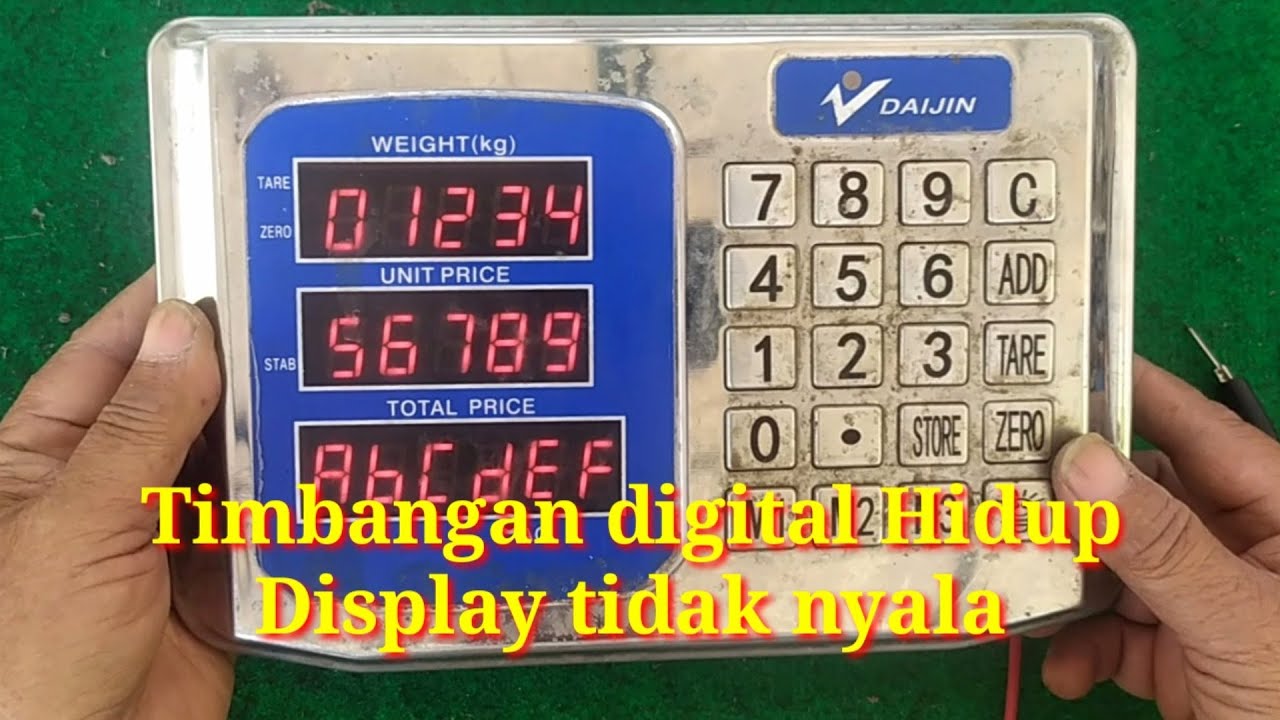 Timbangan Digital Mesin Normal tapi Display Digital tidak Nyala #vlog 161