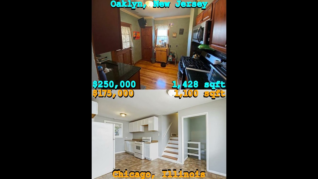 Choose your favorite house - Oaklyn, New Jersey vs Chicago, Illinois #shorts