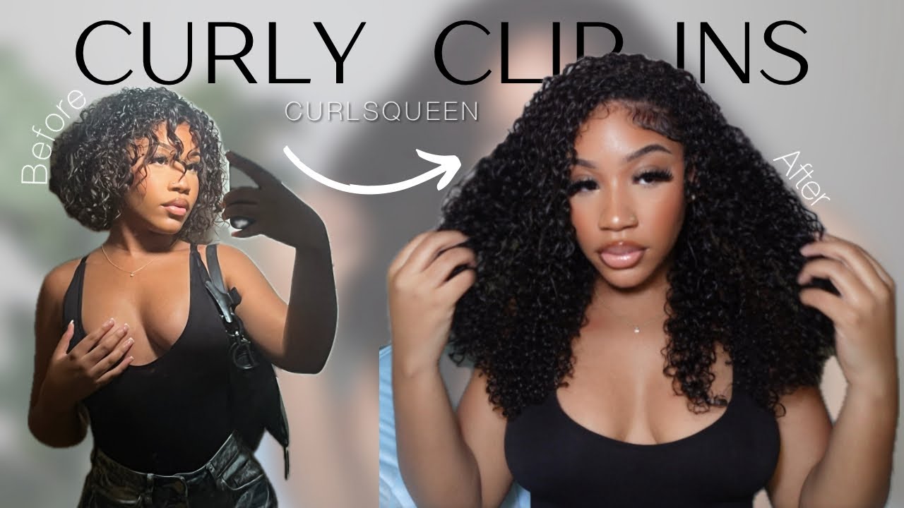 INSTALLING THE PERFECT NATURAL CLIP INS ON SHORT 3B /3C HAIR! Ft. Curls queen (BEGINNER FRIENDLY)