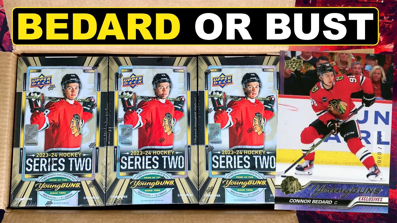$4200 CASE?!? - Opening a 12 Box Case of 2023-24 Upper Deck Series 2 Hockey Hobby - Connor Bedard