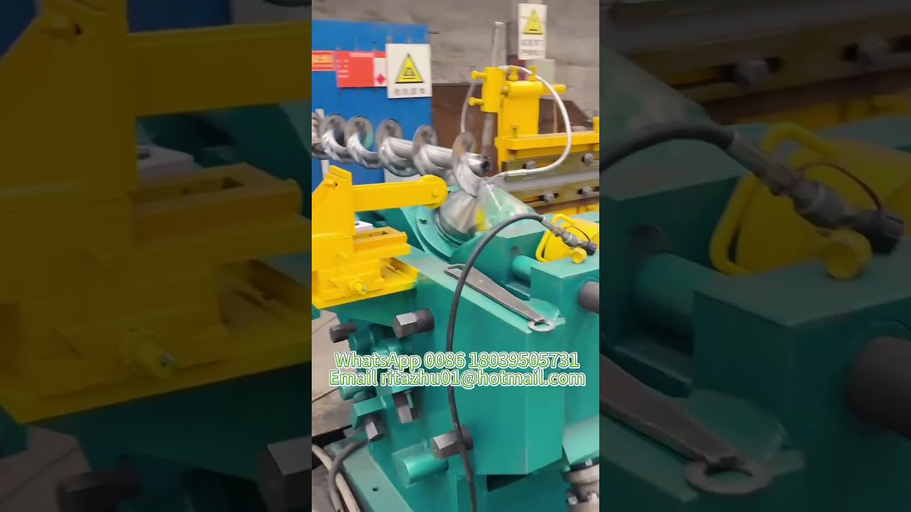 Stable performance helical screw flight forming machine