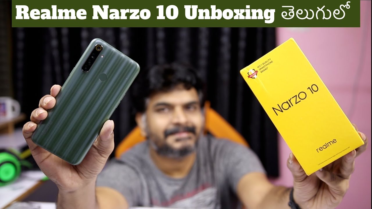 Realme Narzo 10 Unboxing & initial impressions ll in Telugu ll