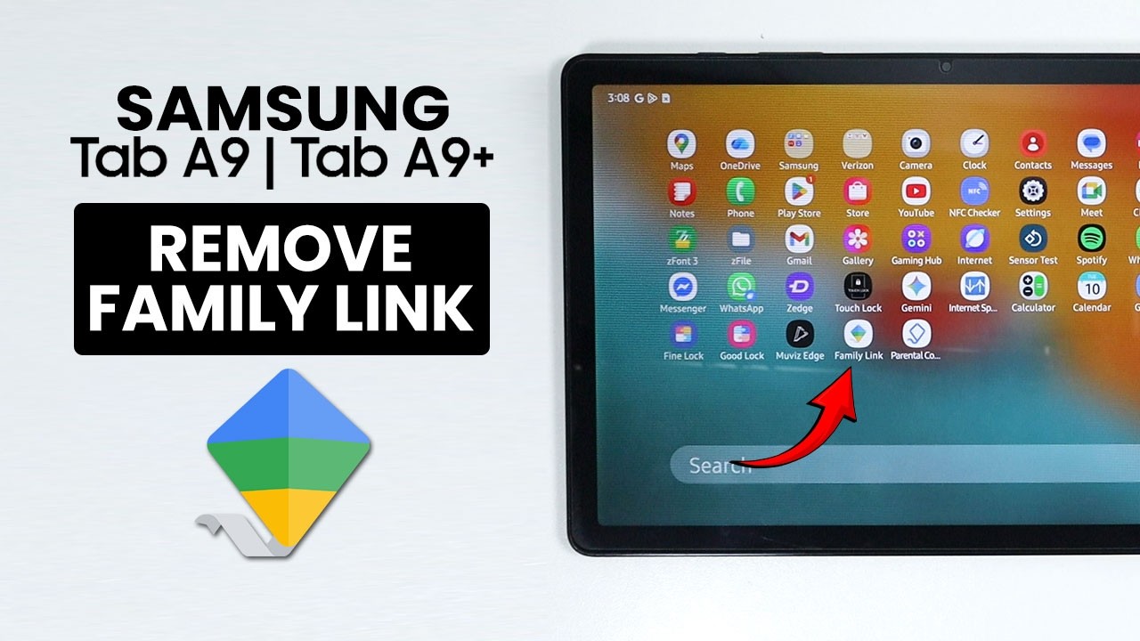 How to Remove Family Link on Samsung Tab A9 / A9 Plus - Delete Family Link