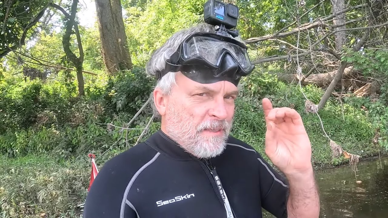 Exploring A Crystal Clear River Scuba Diving And With Metal Detector!