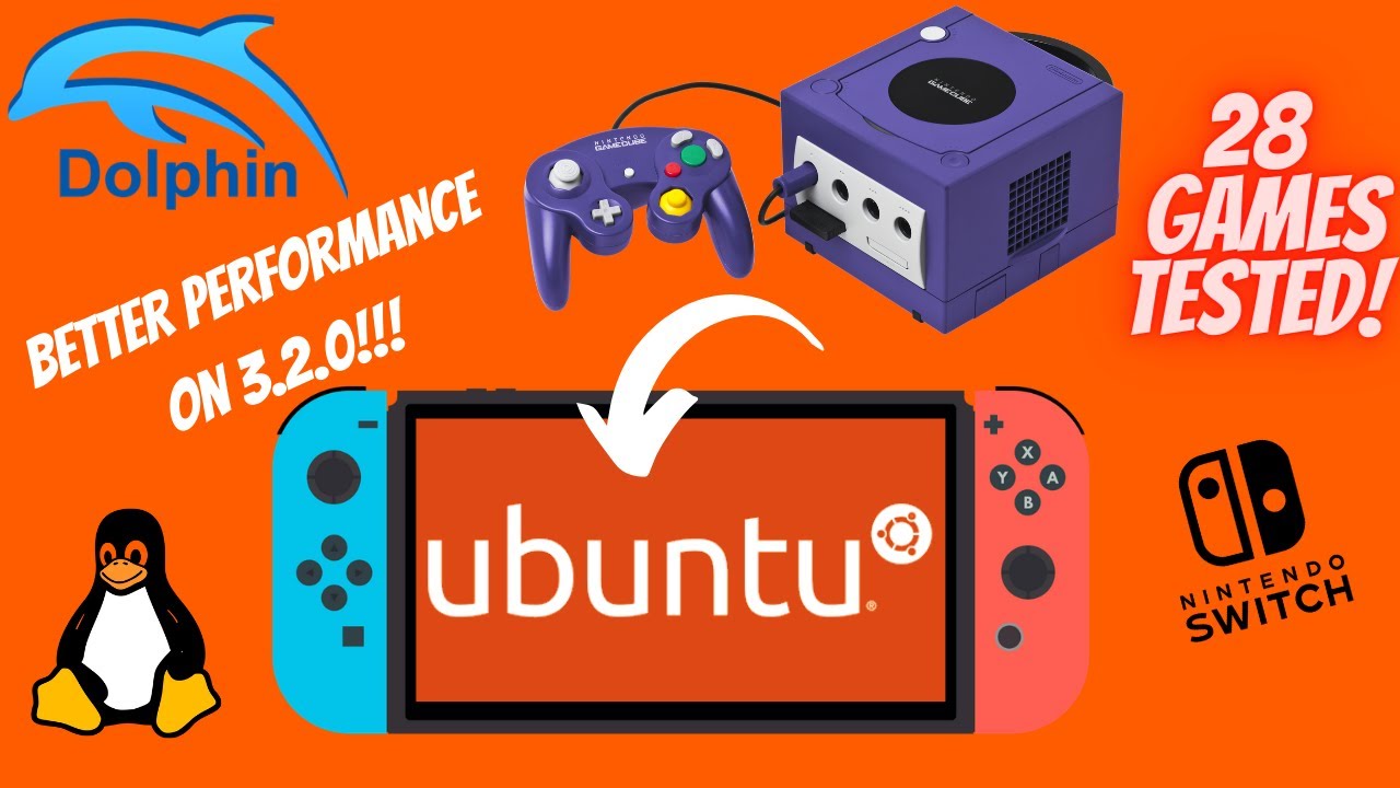 Gamecube on Switch Ubuntu L4T 3.2.0 Switchroot |  Better Dolphin Performance (28 Games)