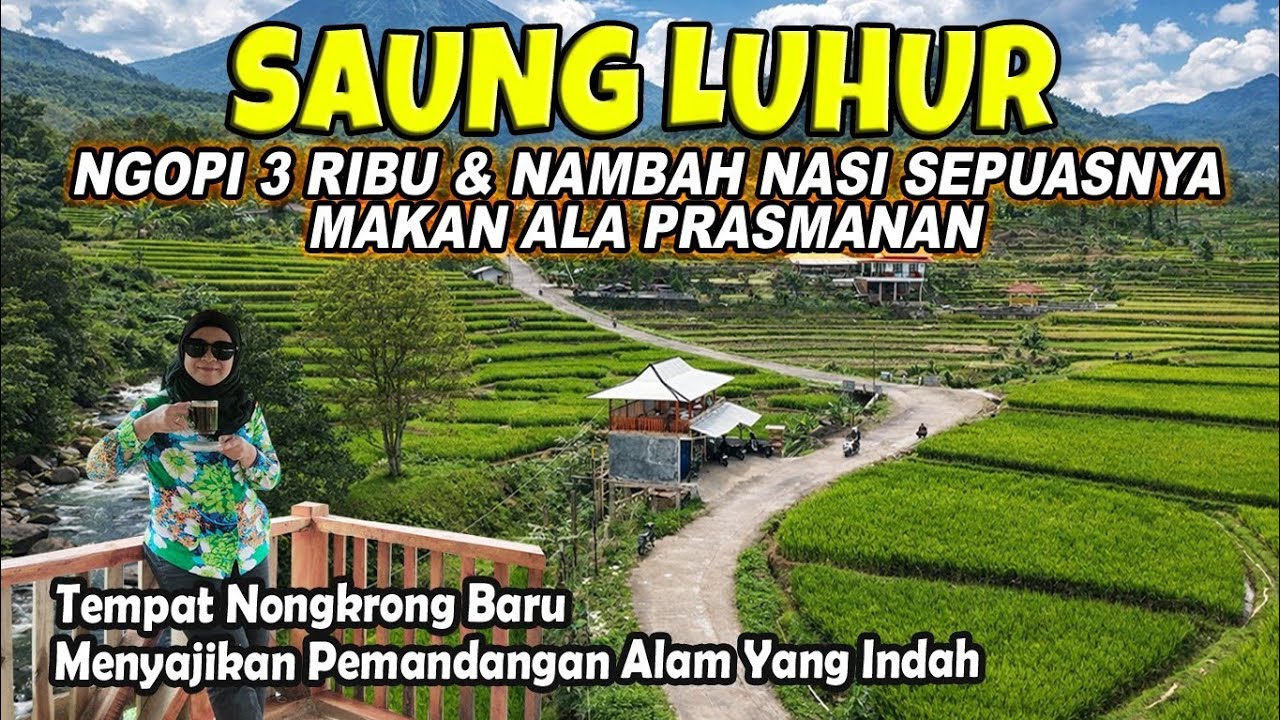 NGOPI 3 RIBU CUMA BOGOR TIMUR YA!! WARUNG KOPI TENGAH SAWAH, SAUNG LUHUR SUKAMAKMUR PUNCAK 2