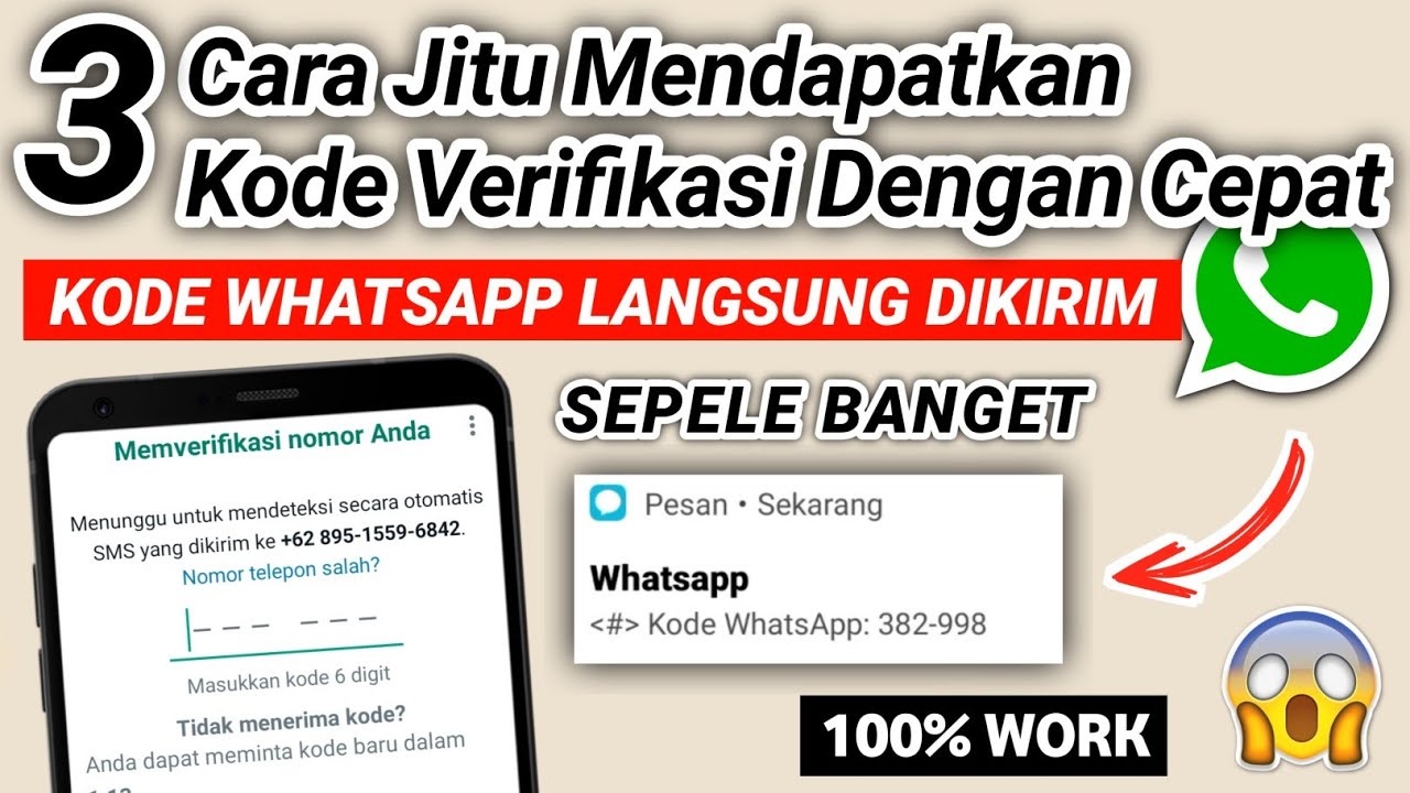 Cara mendapatkan kode verifkasi Wa yang tidak di kirim || cara verifikasi Wa dengan cepat