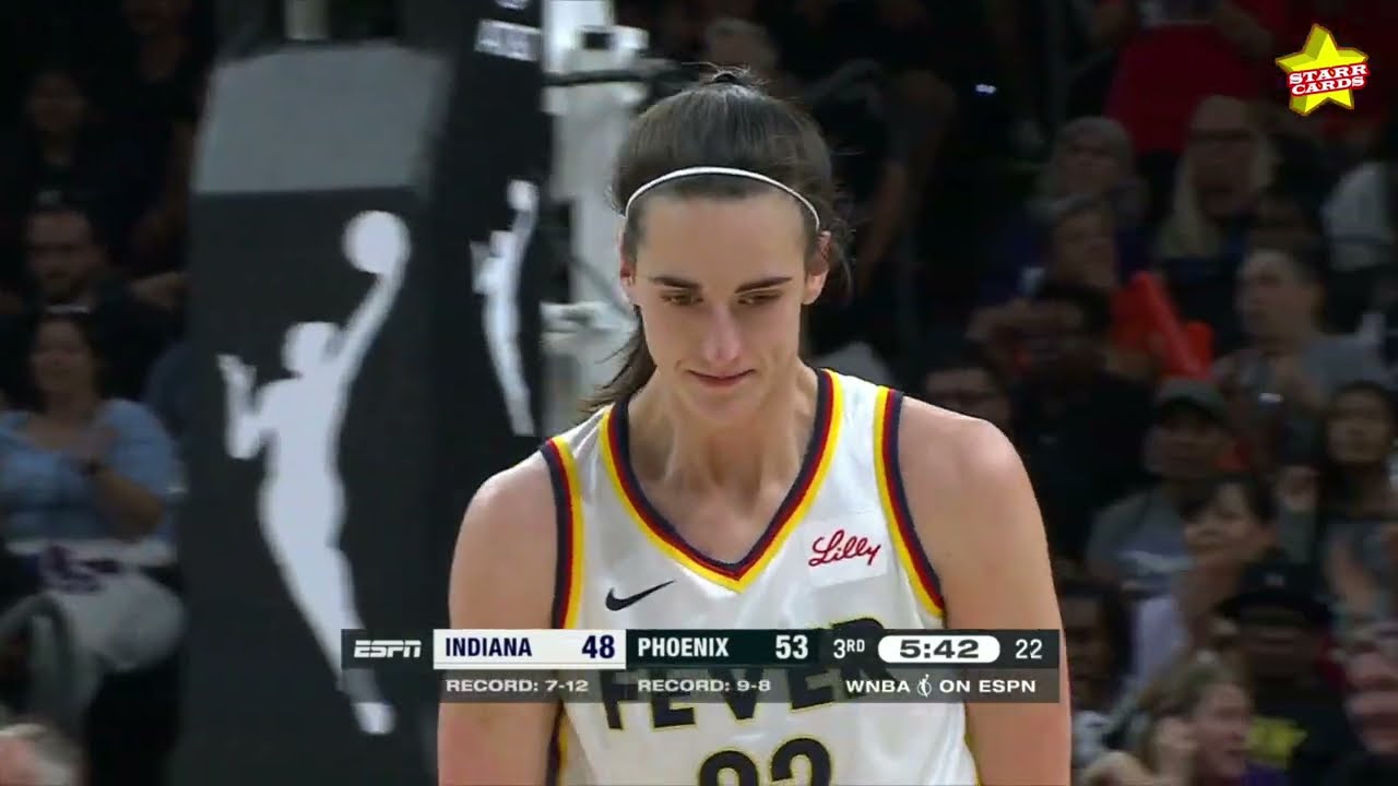 Logo 3! Caitlin Clark hits from 'P' in Phoenix, leads Fever past Taurasi's Mercury in chippy game