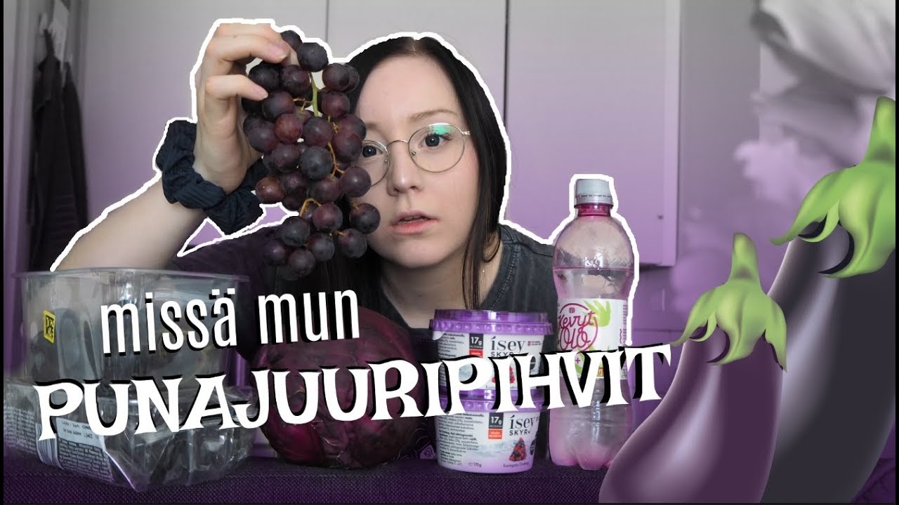 SY&Ouml;N 24H PELKK&Auml;&Auml; VIOLETTIA RUOKAA🍆🍇 &raquo; T I N K E