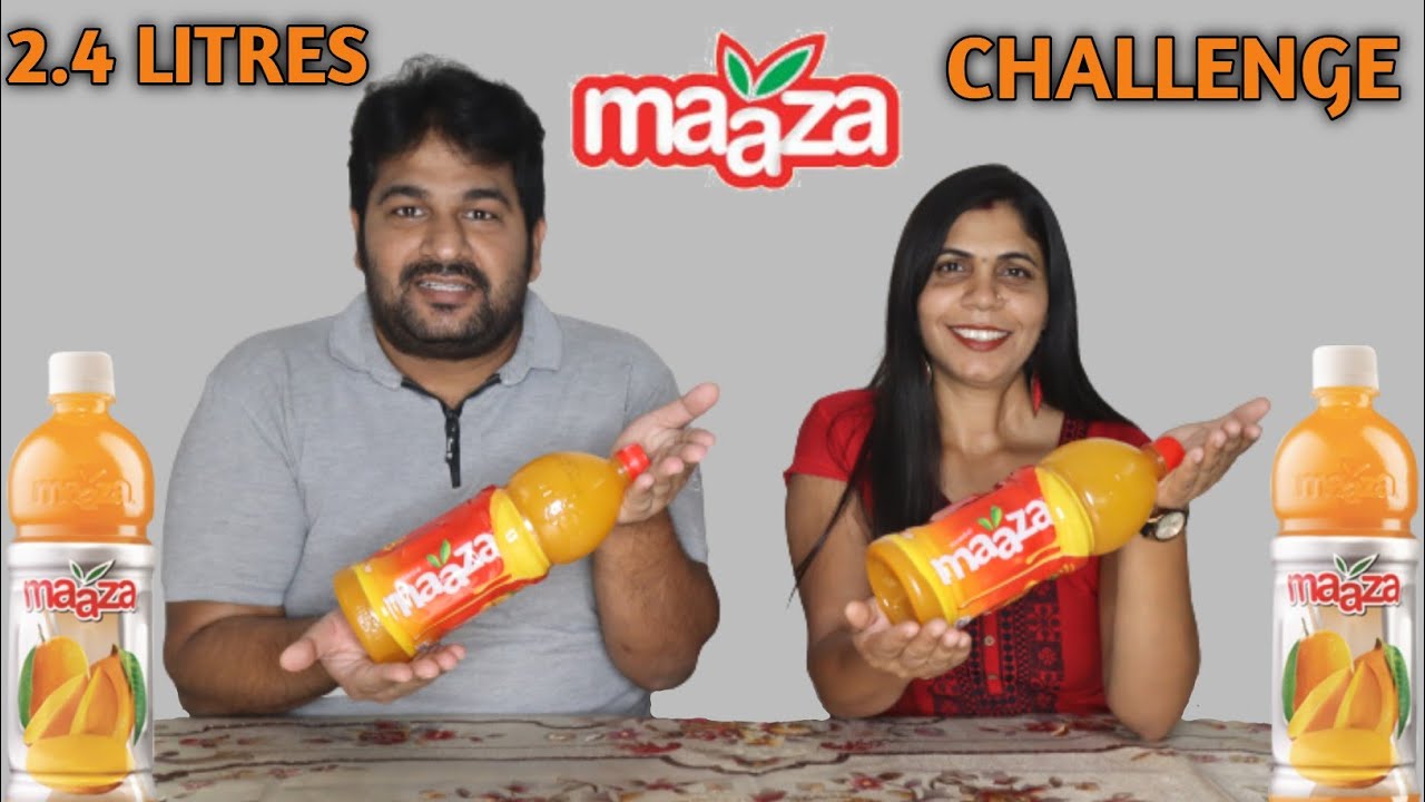 2.4 LITRE MANGO MAAZA DRINKING CHALLENGE | MANGO FROOTI CHALLENGE | MANGO JUICE DRINKING COMPETITION
