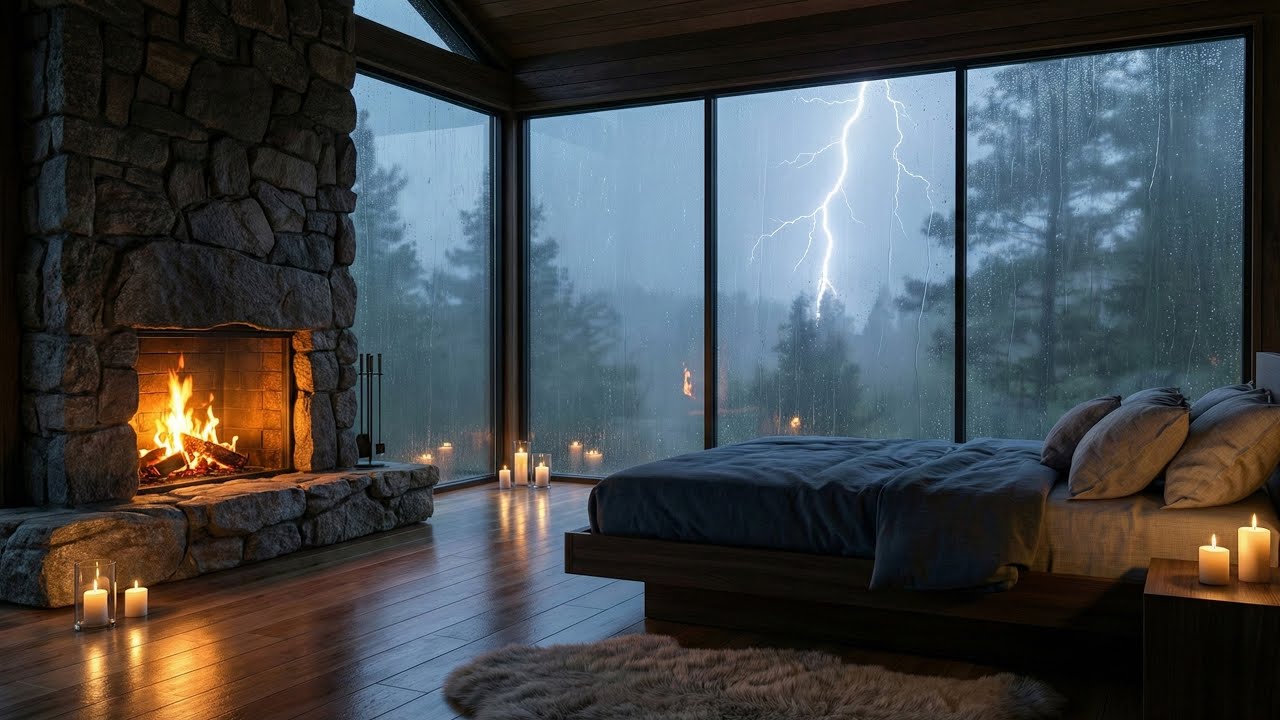 Gentle Night RAIN - Rain Sounds For Sleeping - Sleep FAST & Beat Insomnia, Relax, ASMR