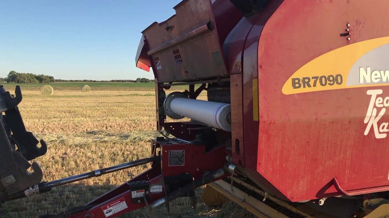 Сетчатая обмотка не запускается на пресс-подборщике New Holland.