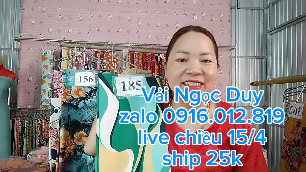 Vải Ngọc DUY, live chiều 15/4, zalo 0916.012.819