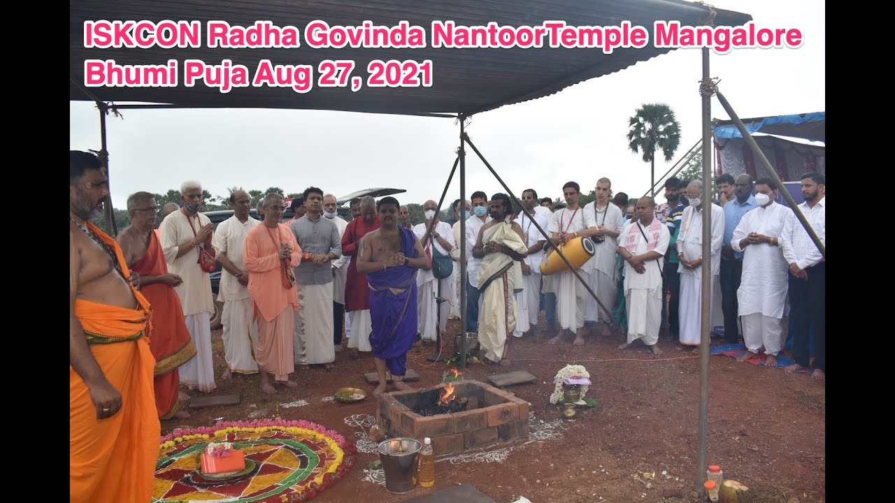 ISKCON Radha Govinda Temple Nantoor's -Bhoomi Pooja