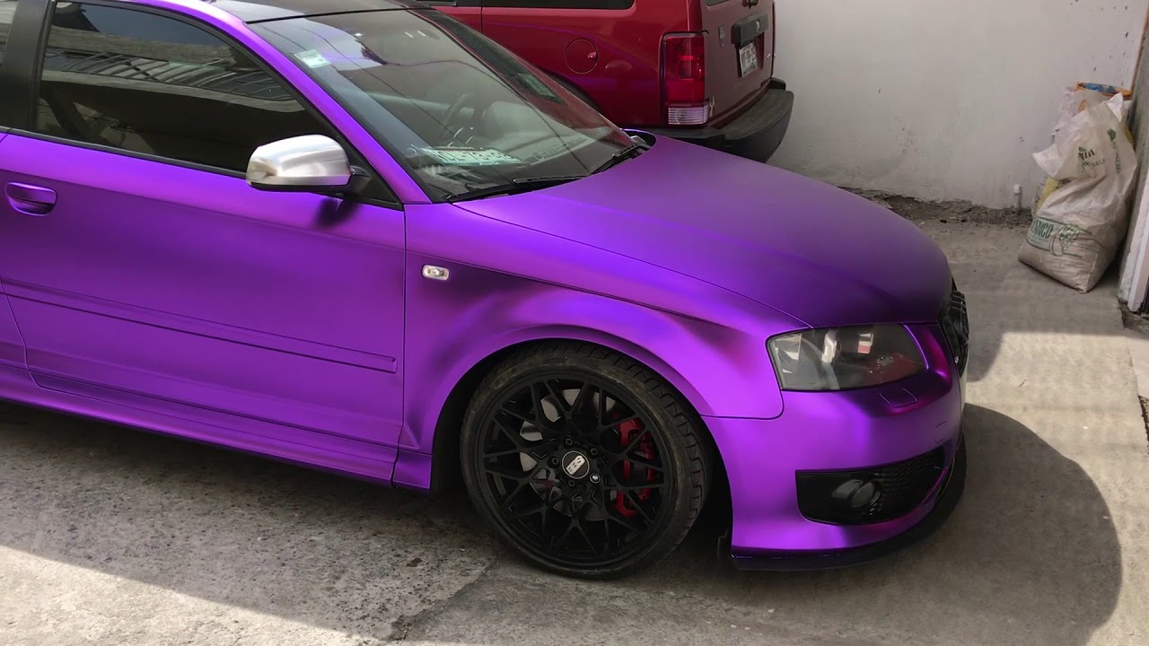 Audi s3 Purple Chrome Matte Wrap
