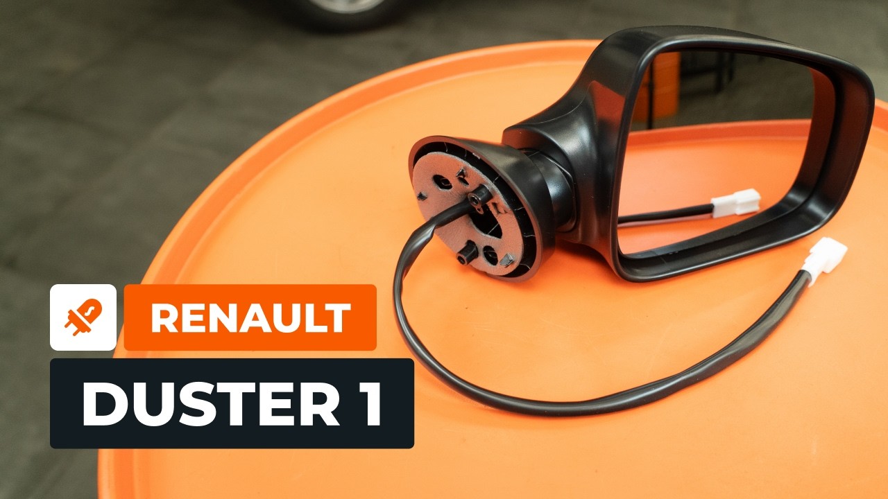 Como substituir no RENAULT DUSTER 1: espelho retrovisor exterior e espelho? [TUTORIAL DA AUTODOC]
