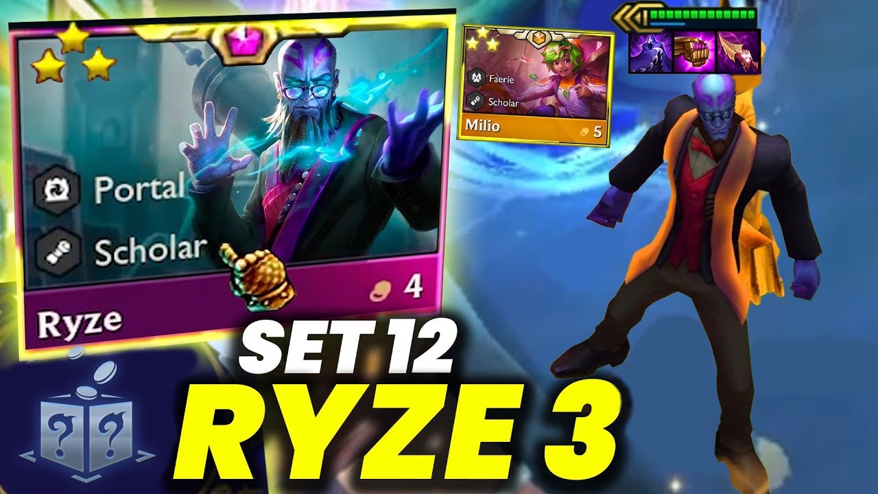 S12 Portal Master Ryze 3 Star ⭐⭐⭐ ft. 8 Portal and Milio ⭐⭐⭐ | TFT Set 12