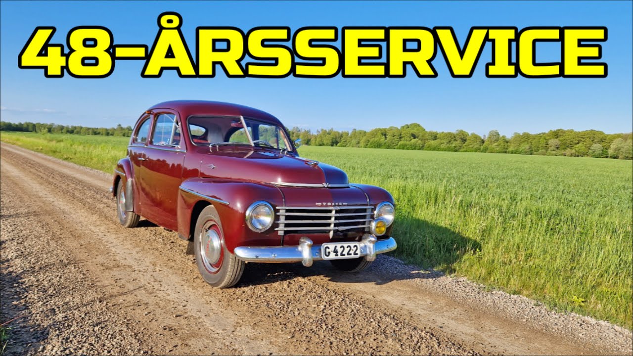 Serviceintervall 48 år. Kan det räcka? Volvo PV 444 ES 1953