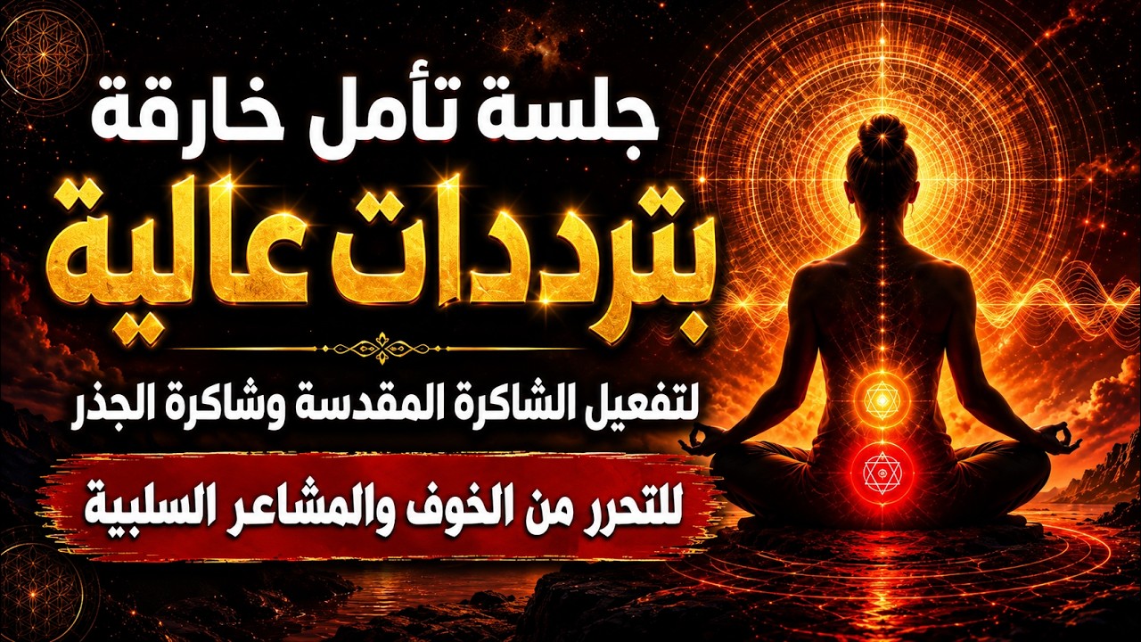 جلسة تأمل خارقة بترددات عالية لتفعيل الشاكرة الجنسية وشاكرة الجذر | للتحرر من الخوف والمشاعر السلبي