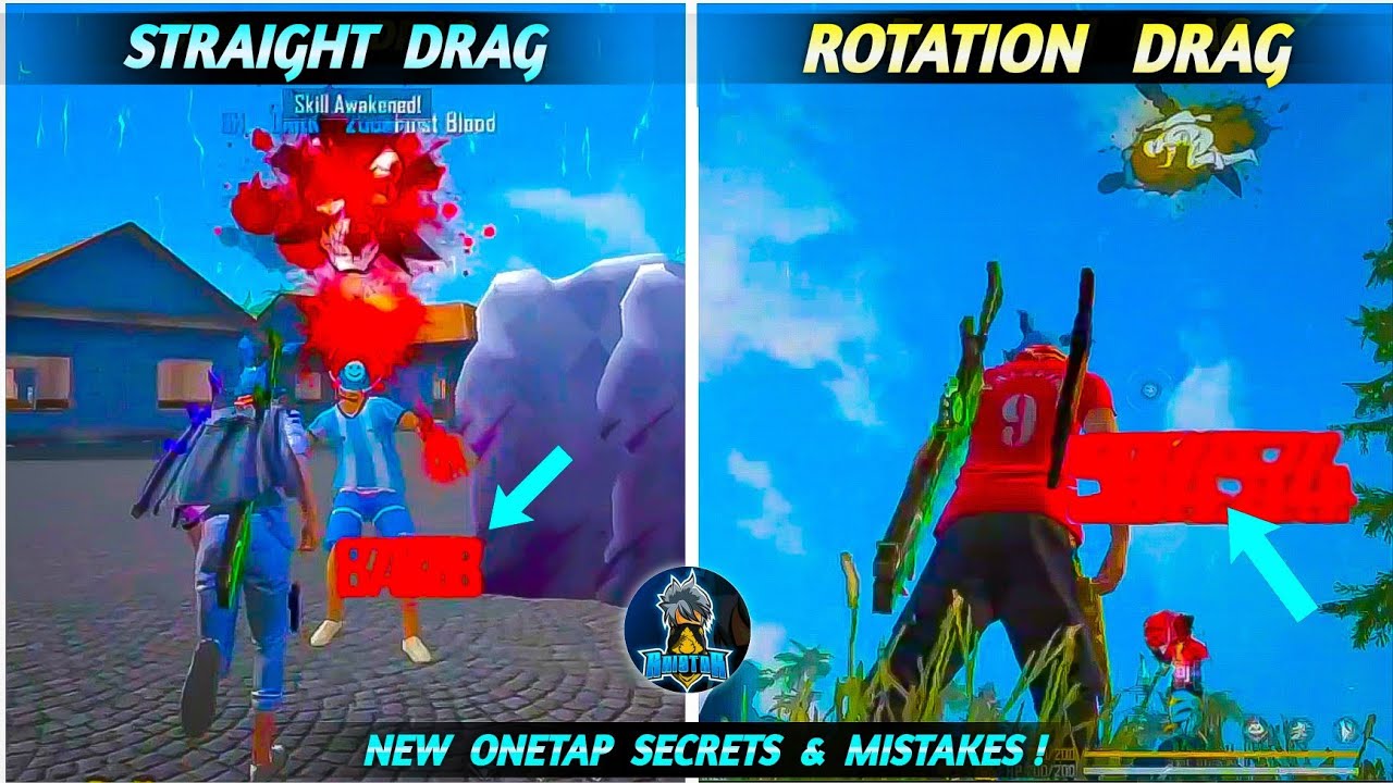 Top One Tap Headshot Secrets & Mistakes | Straight Drag Vs Rotation Drag | One Tap Tips And Tricks