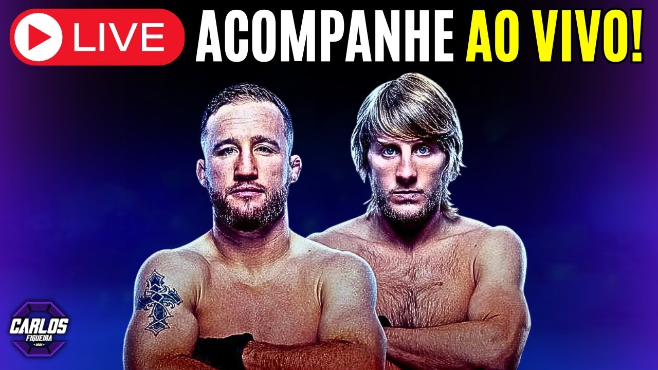 (UFC 324) JUSTIN GAETHJE X PADDY PIMBLETT - Comentários ao Vivo