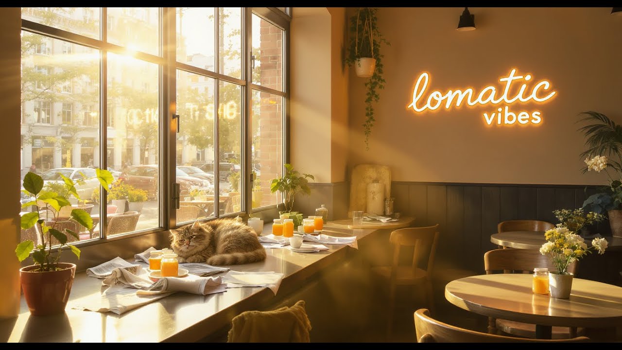 Golden Morning Sessions – Serene Chillhop in Sunlit Cafés