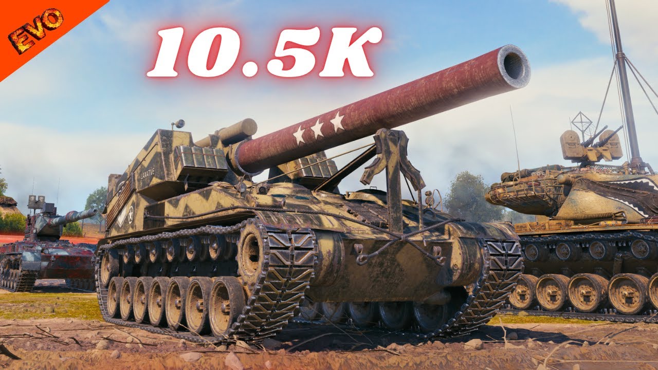 T92 HMC 10.5K Insane Damage Arty & 2x T92 HMC  6.5K  5 Kills & 5.5K Damage WoT Gameplay