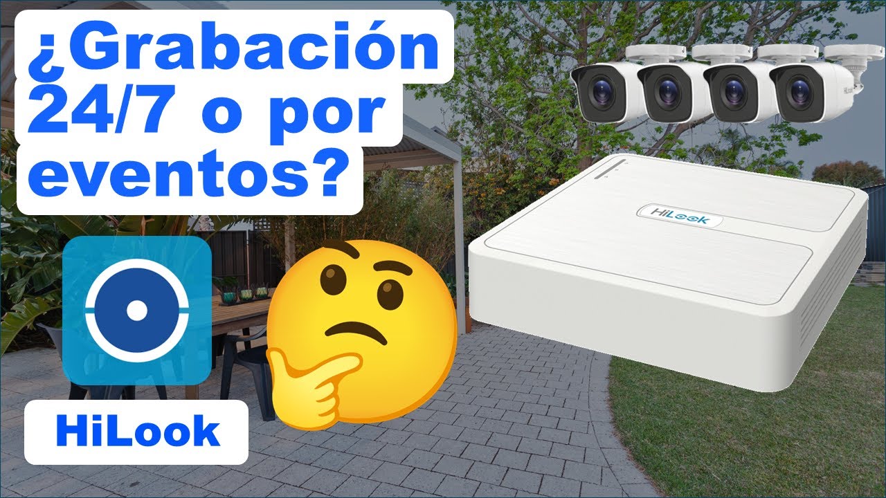 HILOOK ¿Cómo configurar la grabación por eventos continua o desactivarla? CCTV