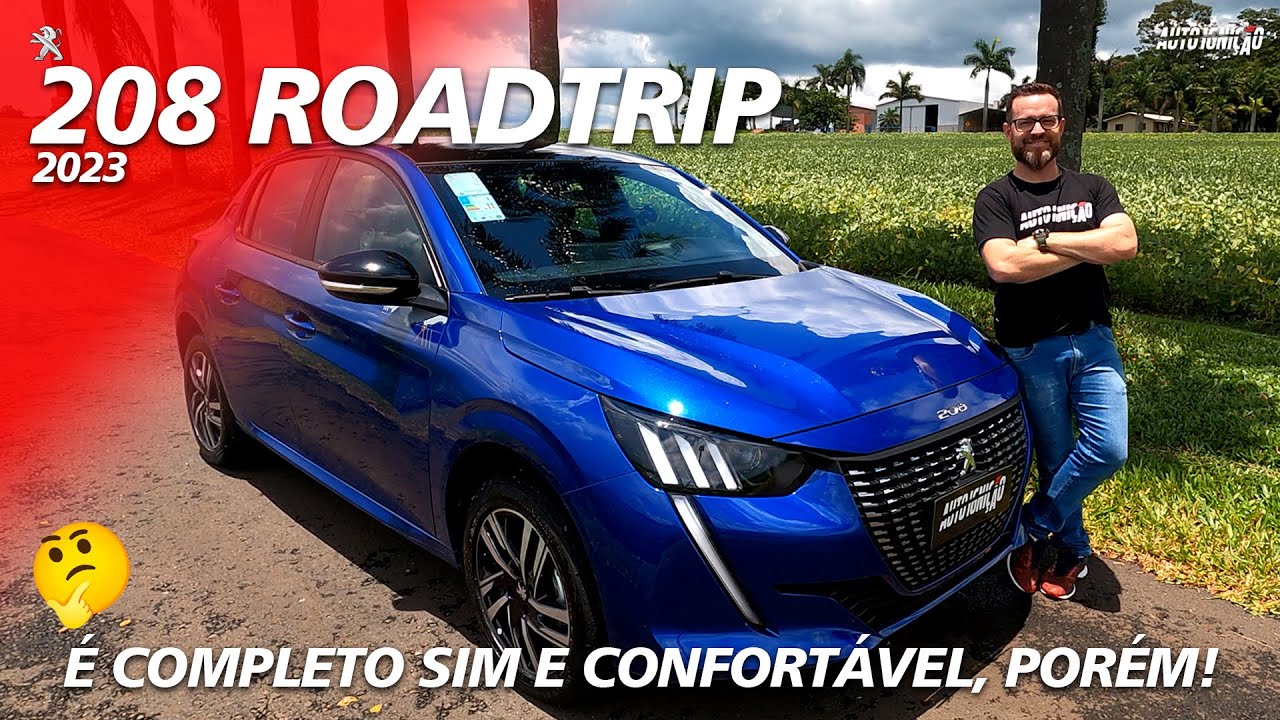 TESTE DRIVE PEUGEOT 208 ROADTRIP 2023 - Supera Toda a Concorrência Em Equipamentos