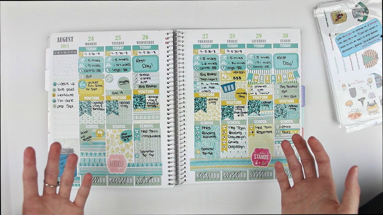 Обновление планировщика и подборка наклеек | TallulahGraceCrafts, PlannerKate1 и другие