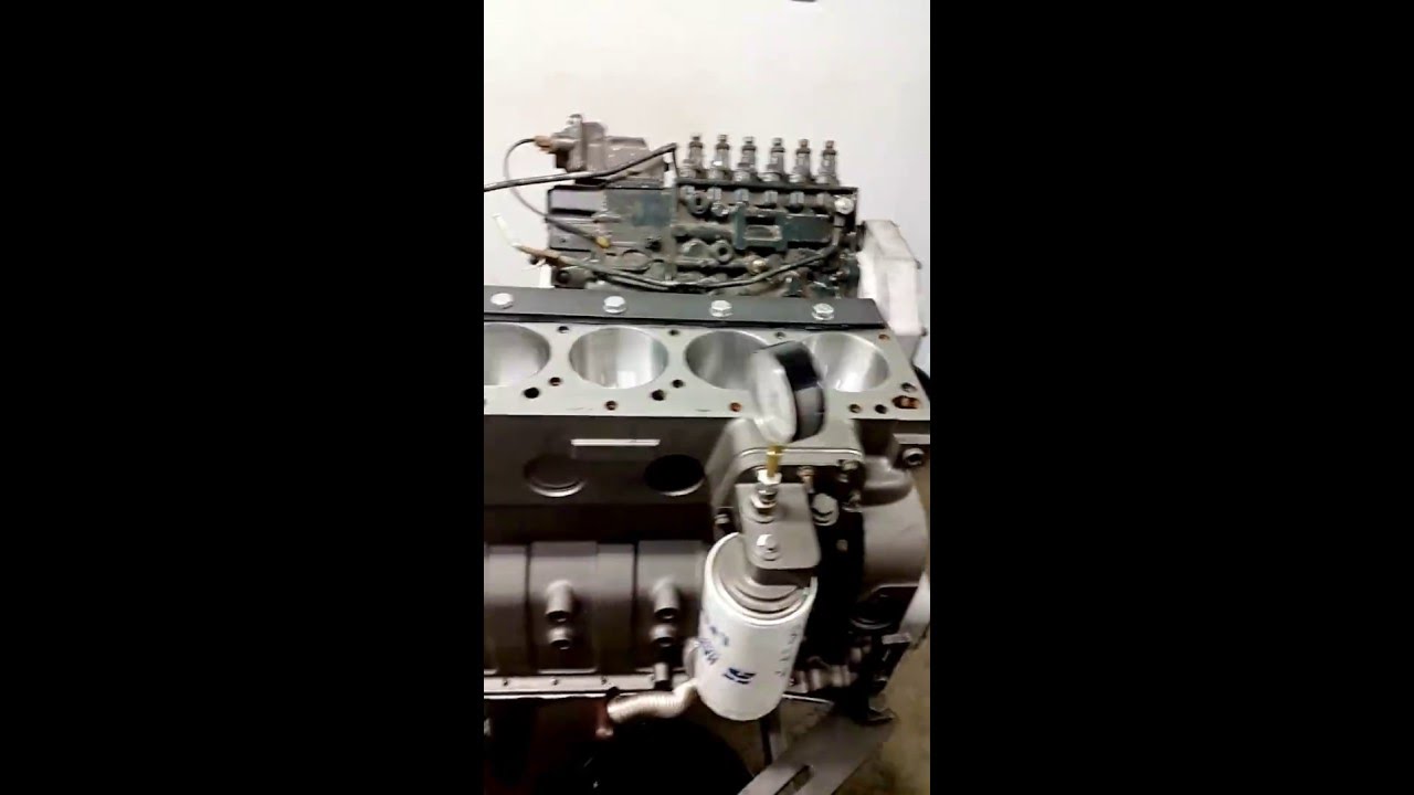 5.9L Cummins Short Block Diesel Engine - 12 Valve  - Oil Pressure and Compression Check!