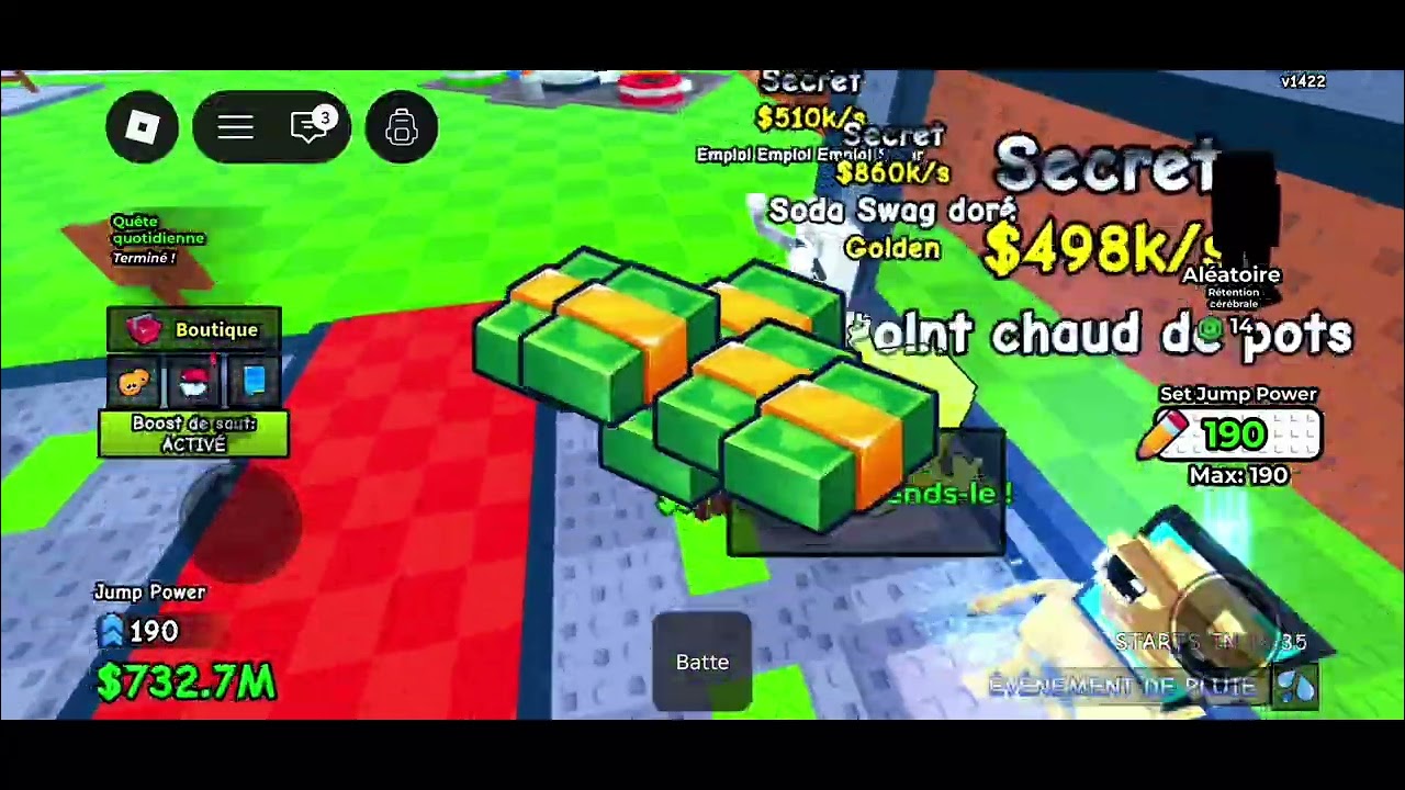 Roblox saute pour des brainrots 