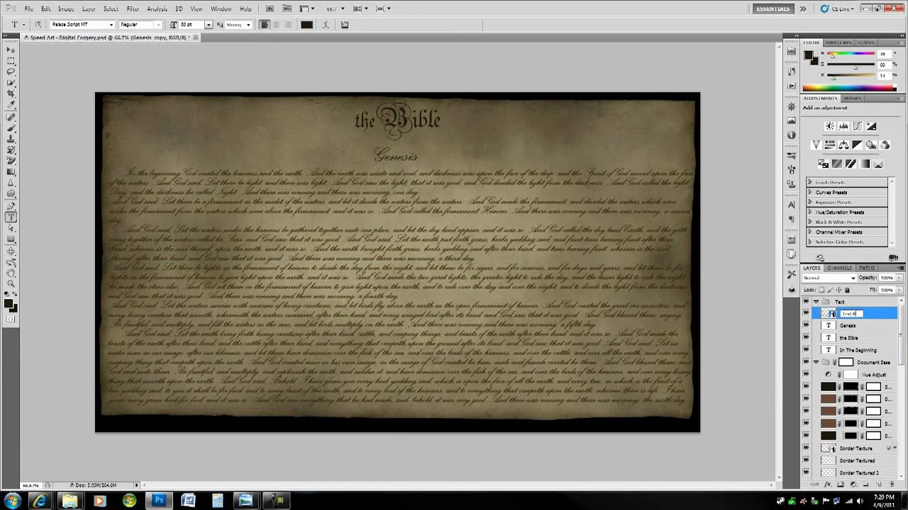 Speed Art - Digital Forgery