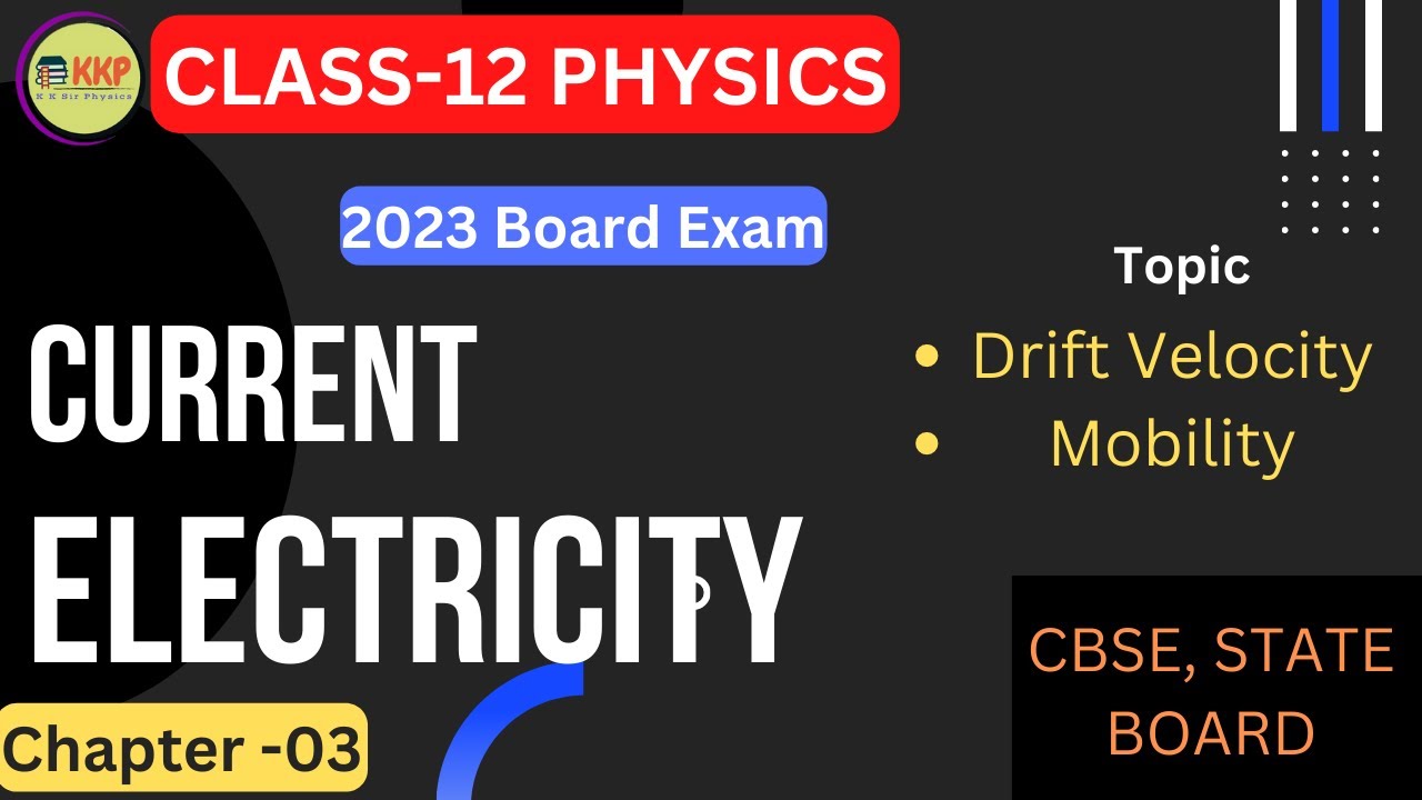 Current Electricity | Class 12 Physics  | CBSE EXAM 2023 Preparation |  #kk4physics #cbseclass12