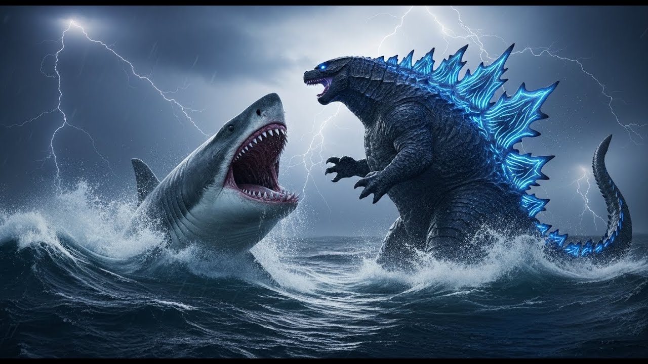 Megalodon vs Godzilla: The Ultimate Ocean Battle!