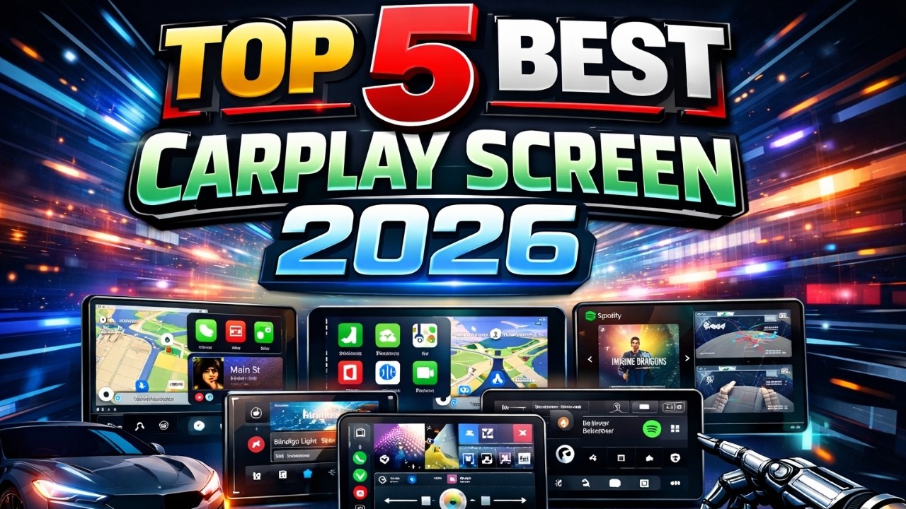 Top 5 Best CarPlay Screens 2026 | Apple CarPlay & Android Auto Display