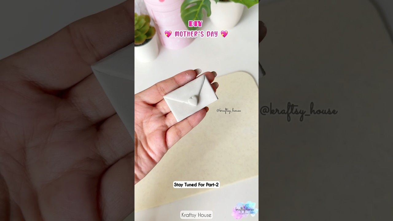 DIY Mother&rsquo;s Day Gift 💖💌 | Clay Craft Ideas #shorts #trending #viral #handmade #mothersday #diy