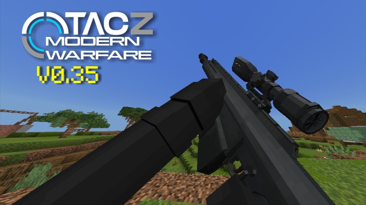 TaCZ MW19 Addon New Update v0.35 for Minecraft pe Bedrock 1.21.100-101+ Addon by @stormflume