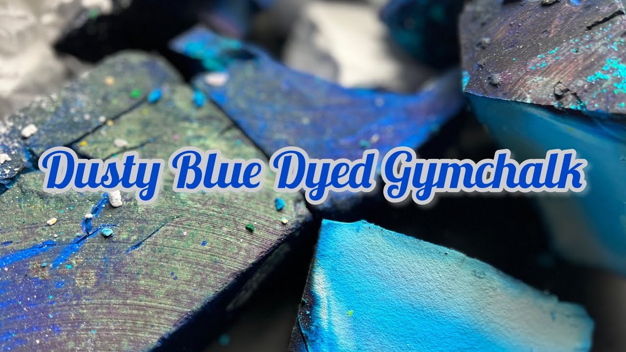 Super Dyed Blue Gymchalk | Asmr | So Satisfying | Asmr