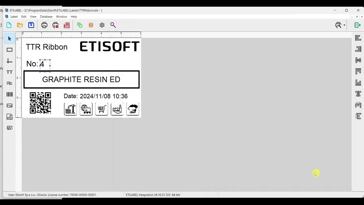 ETILABEL - Labeling Software. Counter