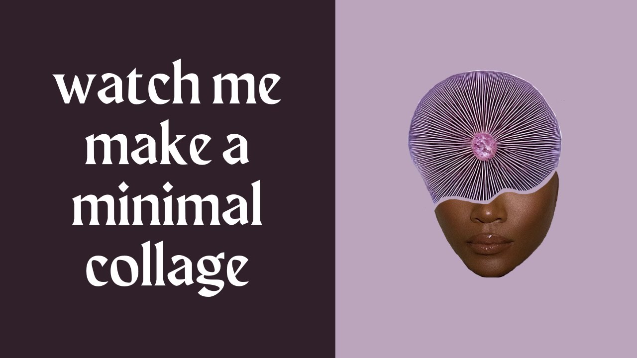 minimal collage art | discovering your art style | storytelling through collage