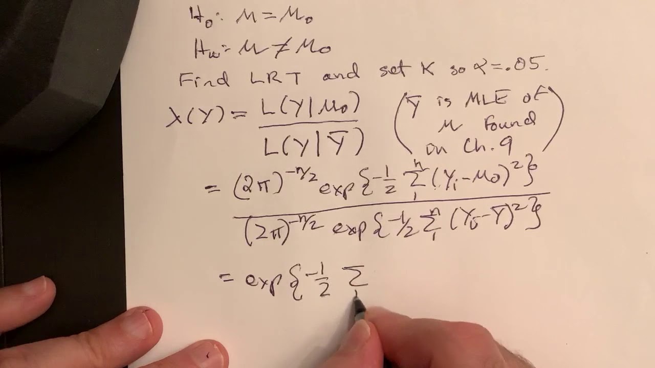 Math218 Lecture 6.2 Likelihood Ratio Tests 2