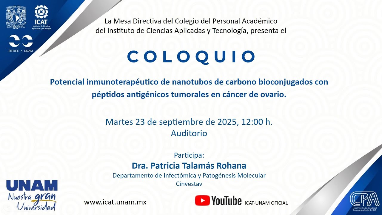 Potencial inmunoterapéutico de nanotubos de carbono  con péptidos en cáncer de ovario